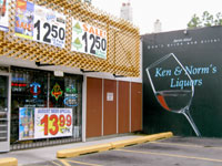 Ken and Norm's Liquor from front